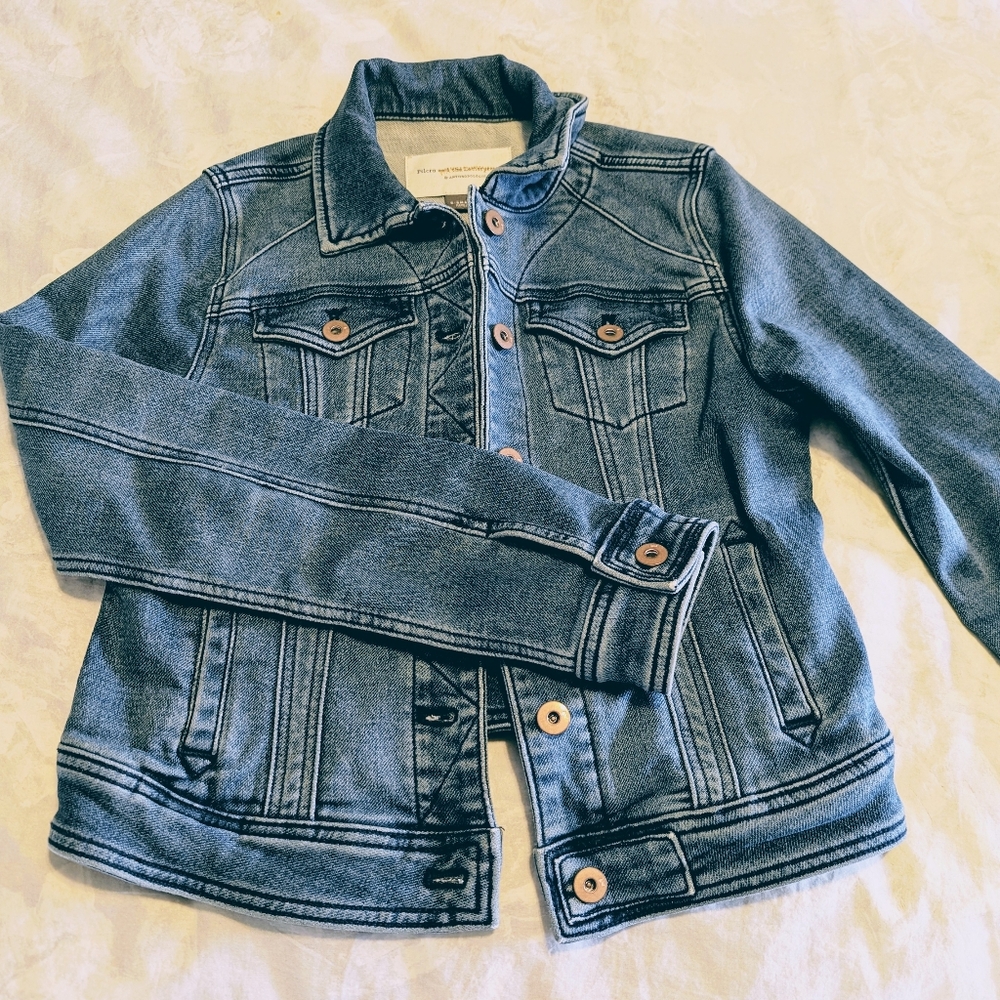 Anthropologie Light Denim Jacket | Like New | US XS, UK XS